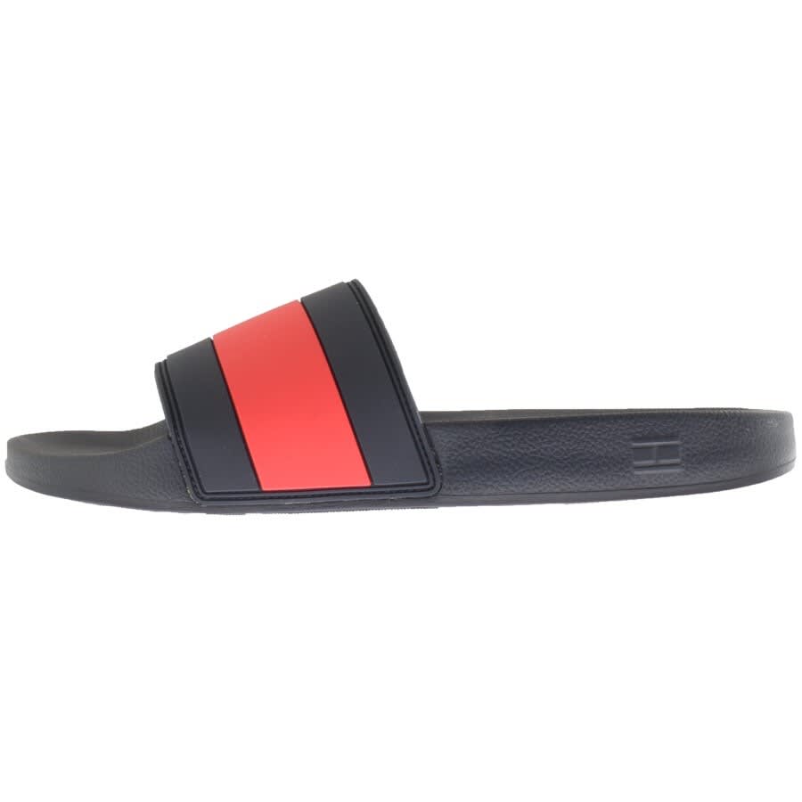 Tommy hilfiger navy sliders cheap